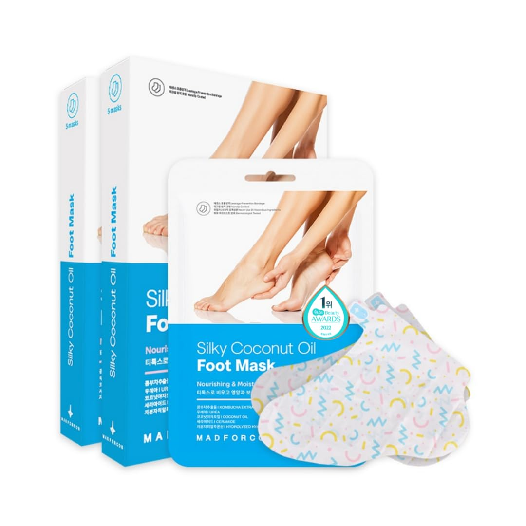 Silky Coconut Oil Foot Mask, 10ea, 1pack - Image 2