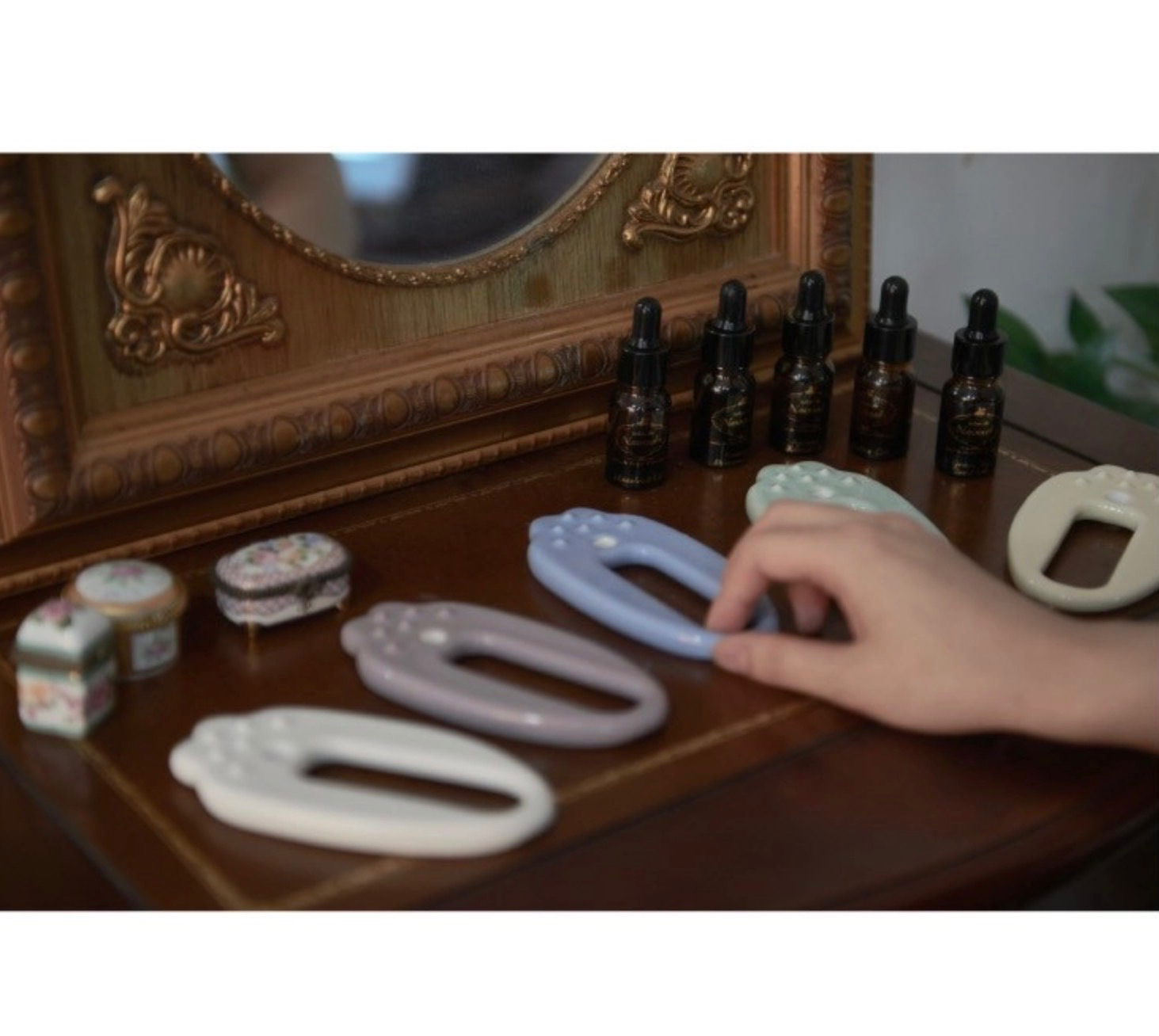 Ceramic Gua Sha, Cream, 1ea - Image 2