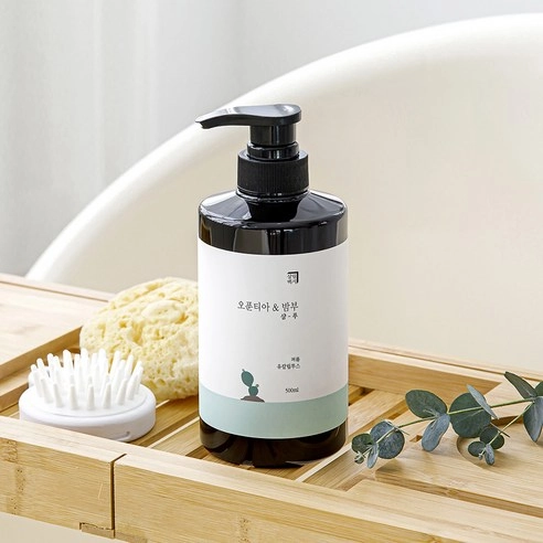 Opuntia & Bamboo Shampoo [Baby Powder Scent], 500ml, 1pack - Image 3