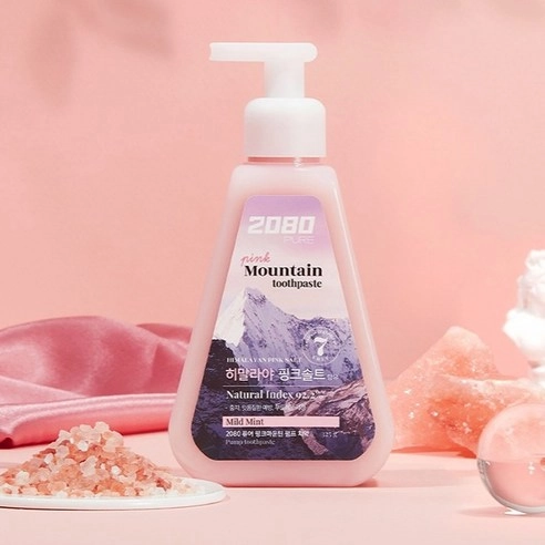 Pure Pink Mountain Pump Toothpaste, 325g+325g - Image 2