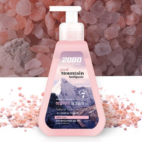 Pure Pink Mountain Pump Toothpaste, 325g+325g - Image 3
