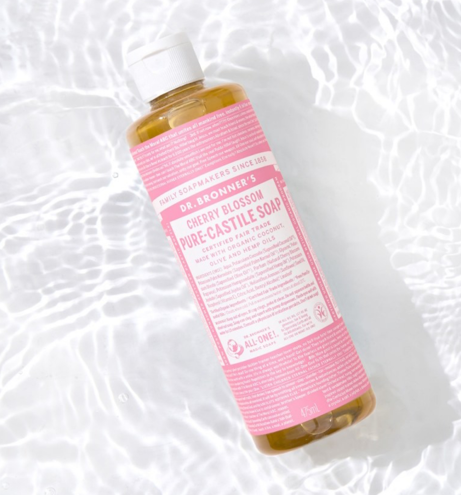 Cherry Blossom Pure Castile Soap, 475ml, 1pack - Image 4