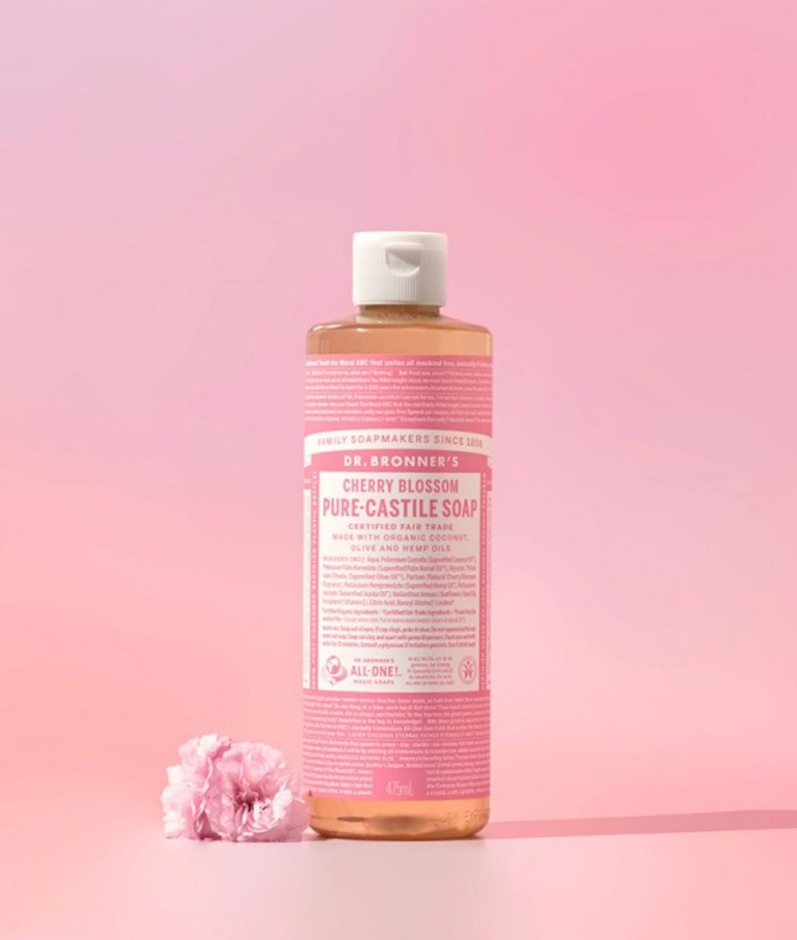 Cherry Blossom Pure Castile Soap, 475ml, 1pack - Image 2