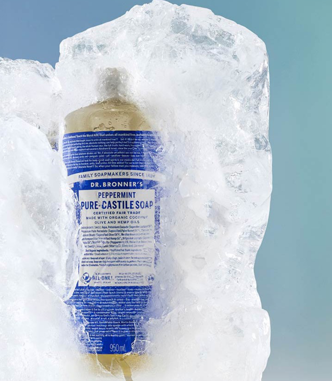 Peppermint Pure Castile Soap, 475ml, 1pack - Image 3