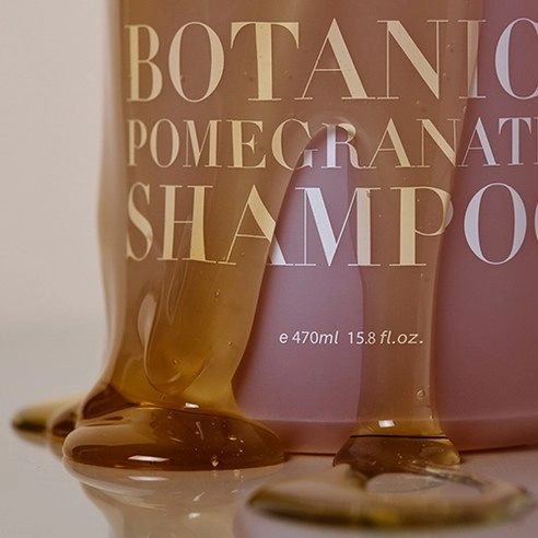 Botanic Shampoo [Pomegranate], 470ml, 1pack - Image 4