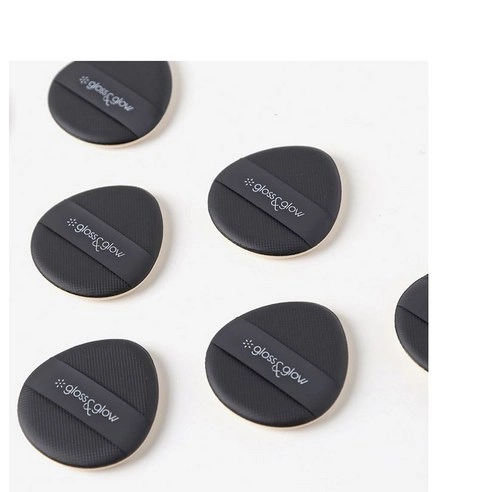 Point Edge Air Cushion Puff, Black, 7ea - Image 5