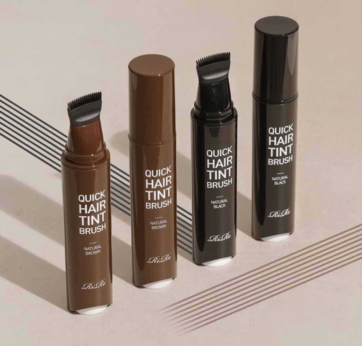 Quick Hair Tint Brush, 20ml, Natural Black, 1pack - Image 2