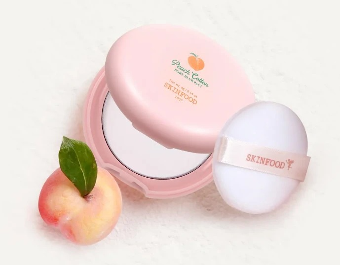 Peach Cotton Pore Blur Pact, 4g, 1pack - Image 2