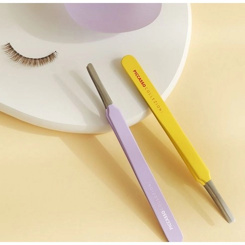 Collezioni Round Tip Tweezer, 1ea, Yellow, 1pack - Image 3