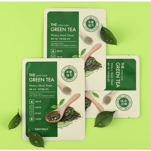 The Chok Chok Green Tea Moisture Mask Sheet, 10ea - Image 2