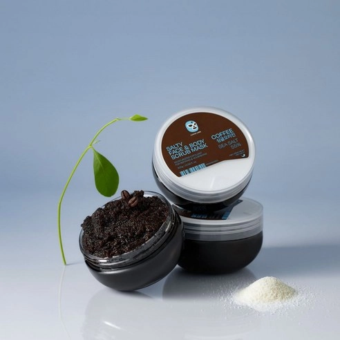Salty Coffee Face & Body Scrub Mask, 300g, 1pack - Image 3