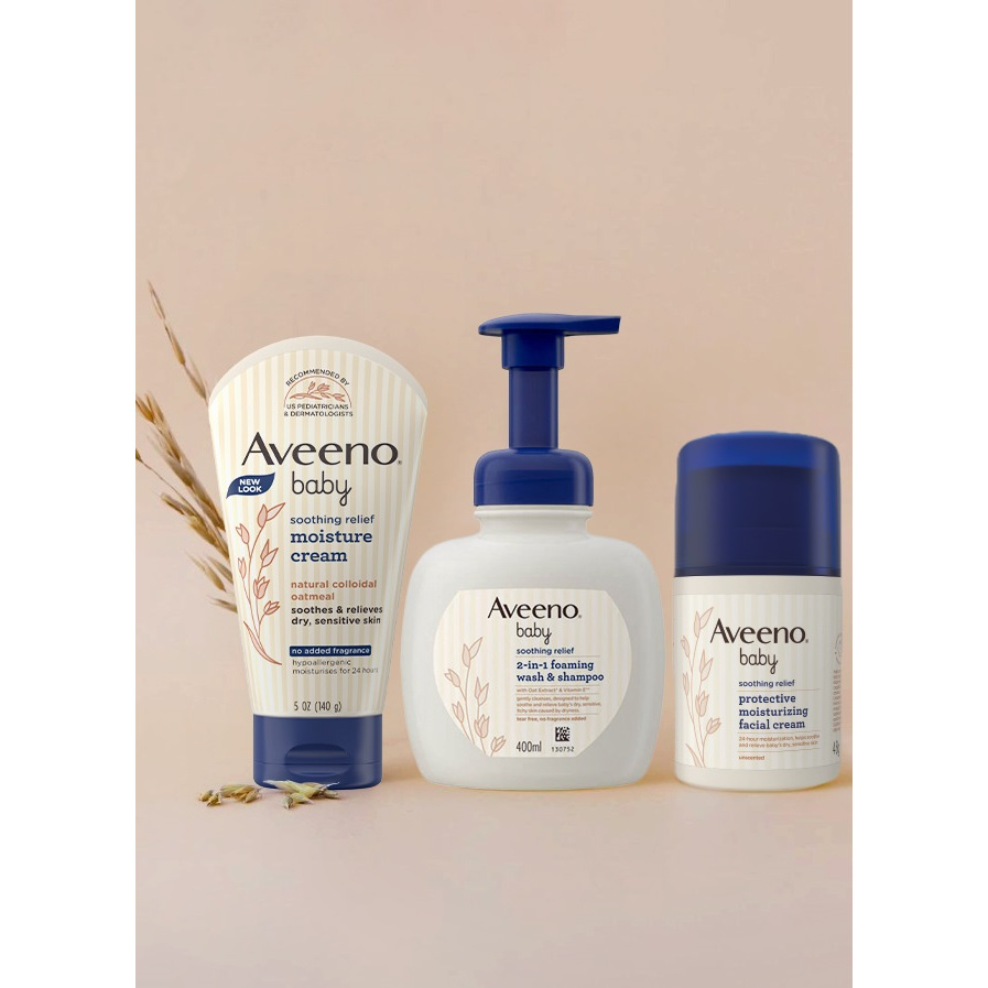 Soothing Relief Foaming Wash and Shampoo, 400ml, 1pack - Image 2