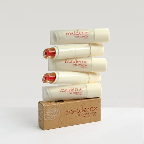 Core Essential Lip Balm [Scarlet Red], 4g, 1pack - Image 3