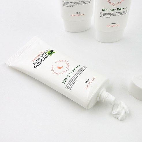 Premium Aloe Vera Sun Cream [SPF50+/PA+++], 500ml, 1pack - Image 4