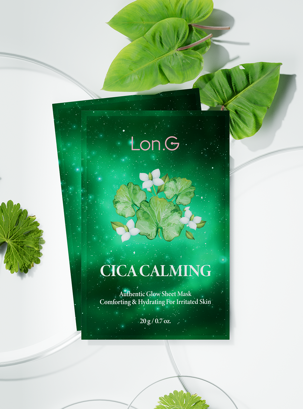 Cica Calming Authentic Glow Sheet Mask, 10ea - Image 2