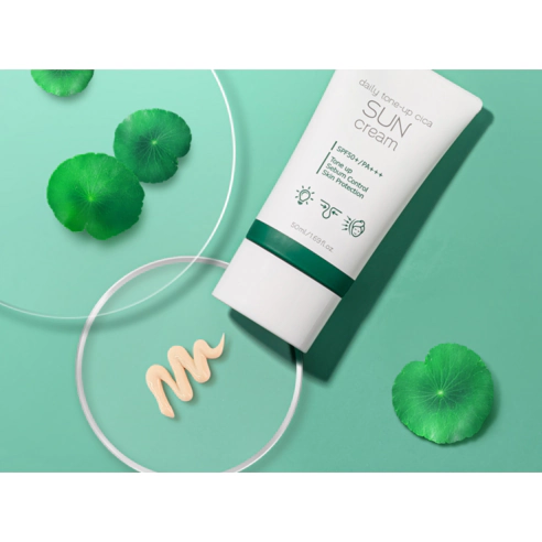 Daily Tone-Up Cica Sun Cream [SPF50+/PA+++] - Image 2