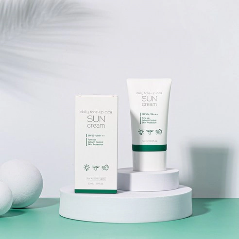 Daily Tone-Up Cica Sun Cream [SPF50+/PA+++] - Image 4