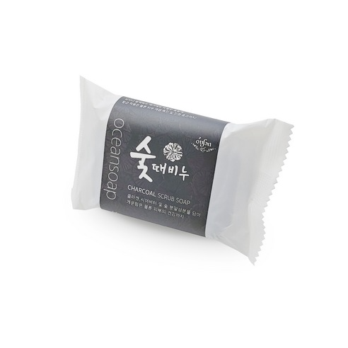 Ocean Charcoal Body Scrub Soap, 80g - Image 2