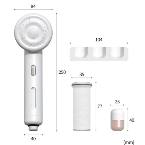 Vitamin Capsule Shower Head, 1ea, 1pack - Image 5