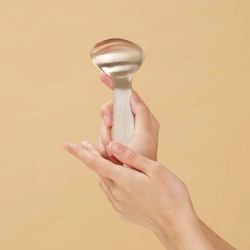 Bangjja Yugi Organic Ladle Gua Sha Massager, 1pack - Image 3