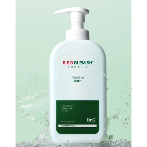 Red Blemish For Men All-In-One Wash, 500ml, 1pack - Image 2