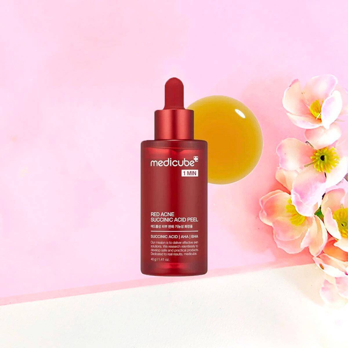 Red Acne Succinic Acid Peel, 40g, 1pack - Image 2