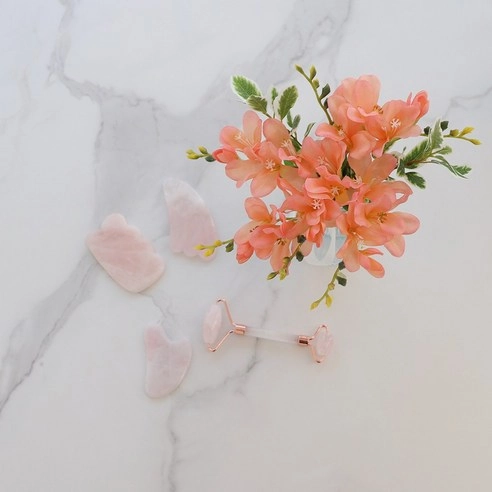 Rose Quartz Gua Sha, 1ea - Image 4