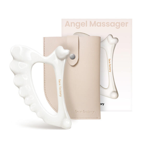Angel Gua Sha Massager, White, 1ea - Image 2