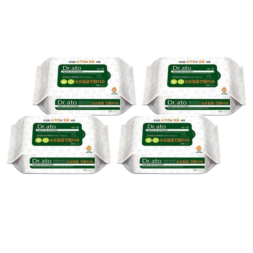 Eye & Face Tissue, 20ea*4, 1pack - Image 2