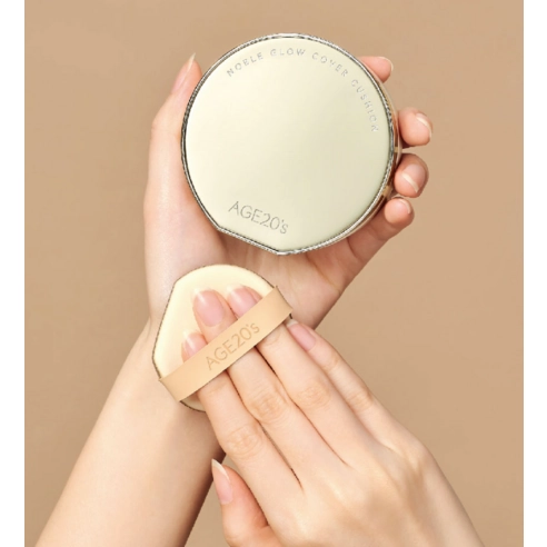 Noble Glow Cover Cushion [SPF40/PA+++], 2ea, 21 Neutral Ivory, 1set - Image 4