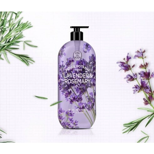 Superbotanic Body Wash [Lavender and Rosemary], 900g, 1pack - Image 2