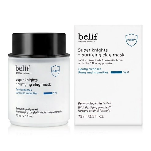 Super Knights Purifying Clay Mask, 75ml, 1pack - Image 2