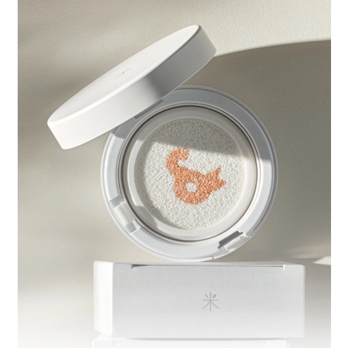 White Rice Tone-up Sun Cushion [SPF50+/PA++++], 11g, Peach + White, 1pack - Image 3