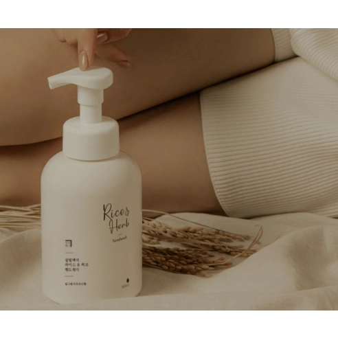 Rice & Herb Hand Wash [Rosy Peach Scent], 500ml, 1pack - Image 3
