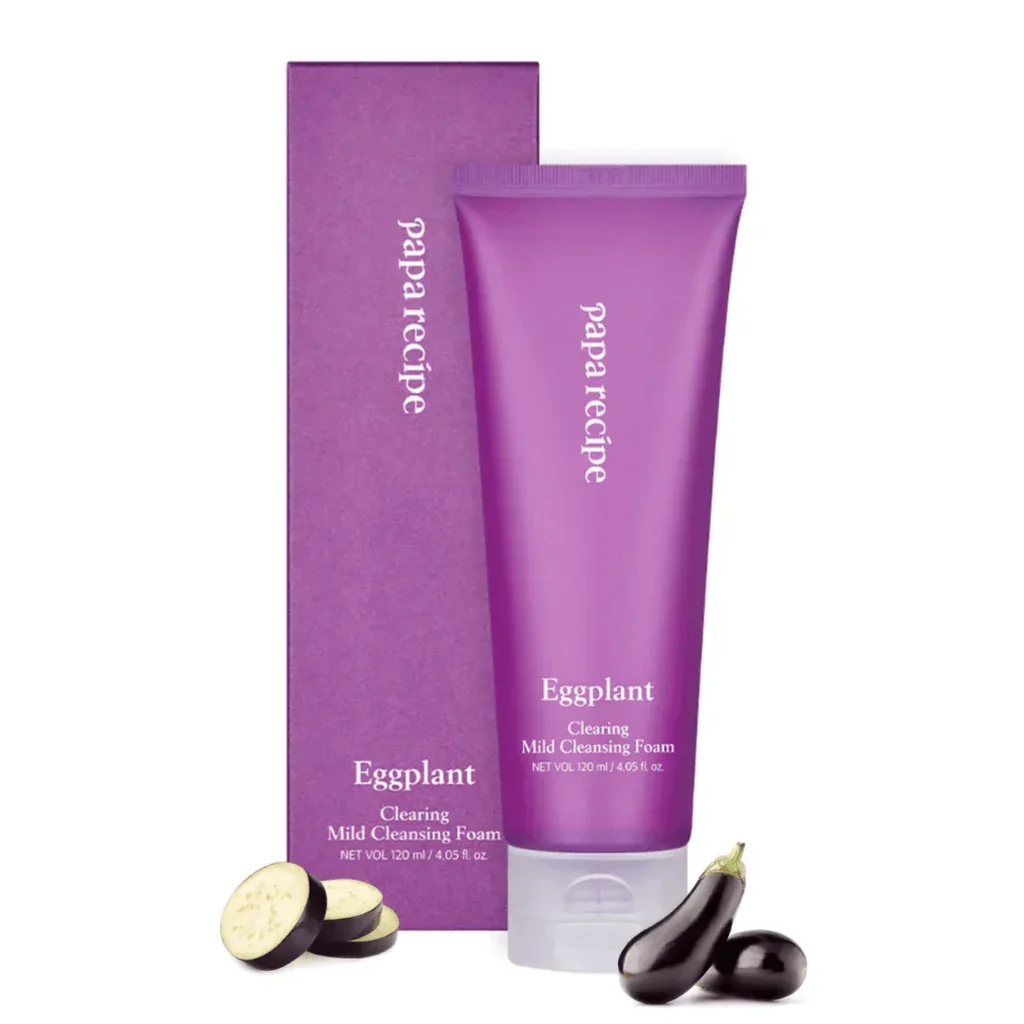 Eggplant Clearing Mild Cleansing Foam, 120ml, 1pack - Image 2