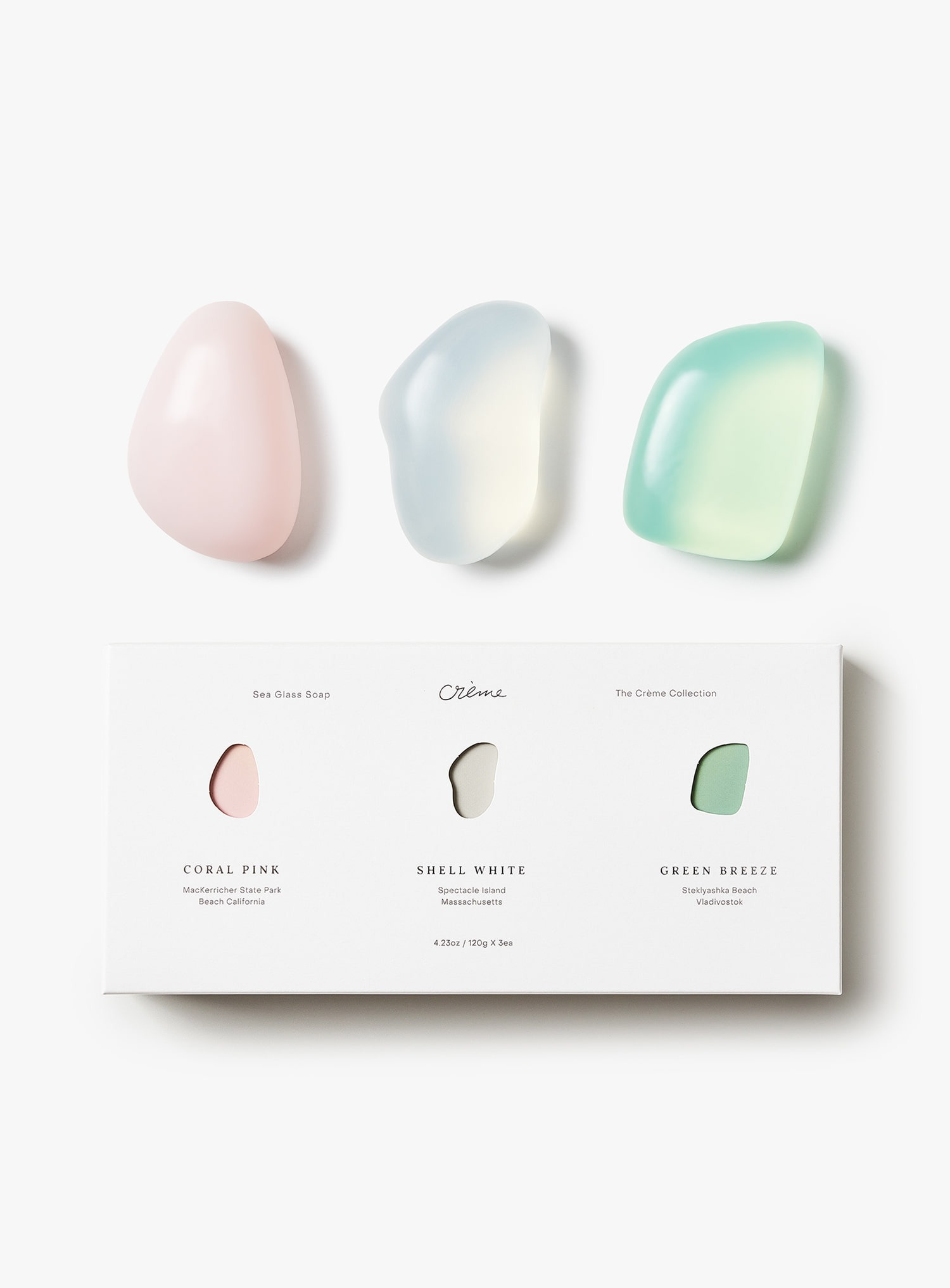 Sea Glass Soap [Shell White], 120g, 1pack - Image 2