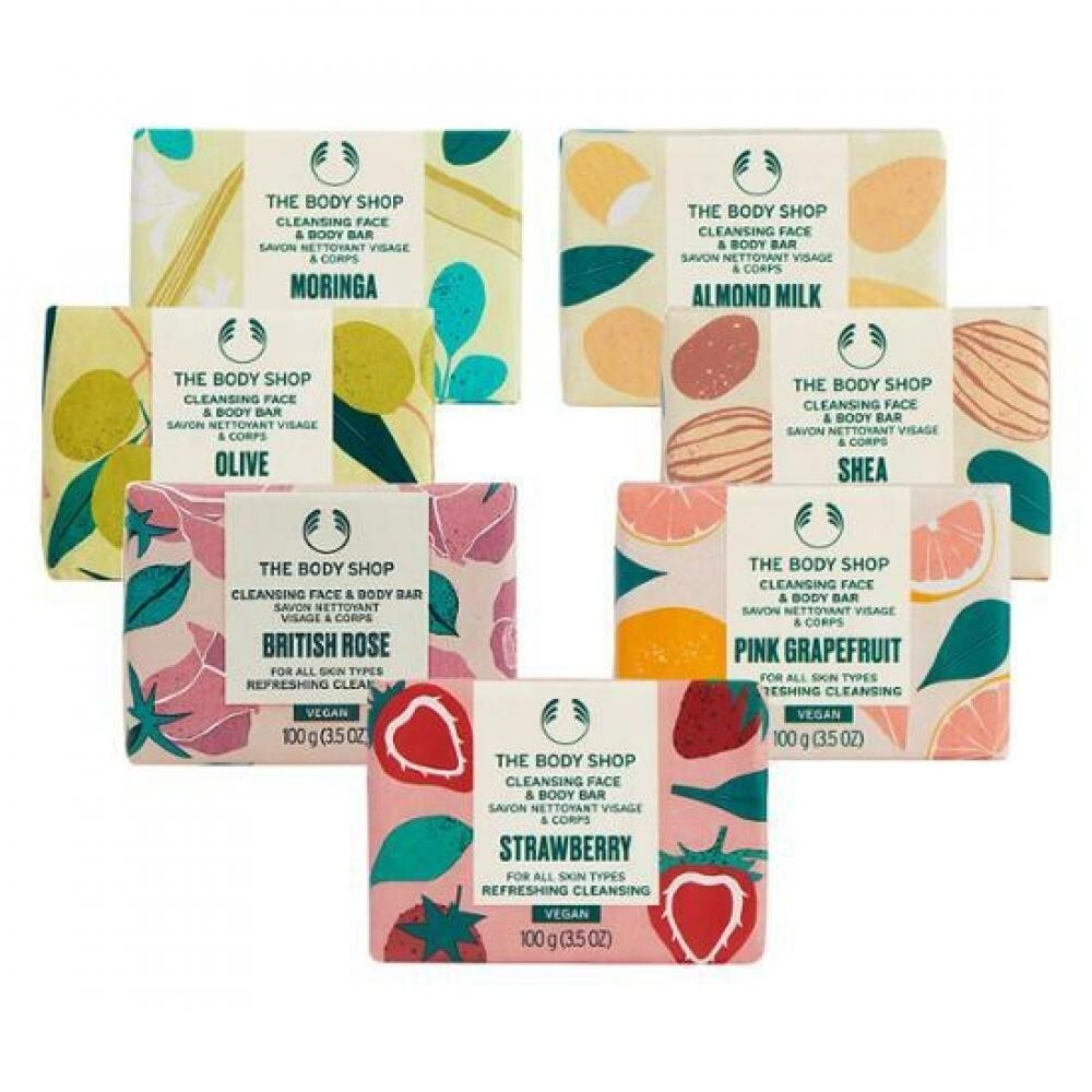British Rose Cleansing Face & Body Bar - Image 2