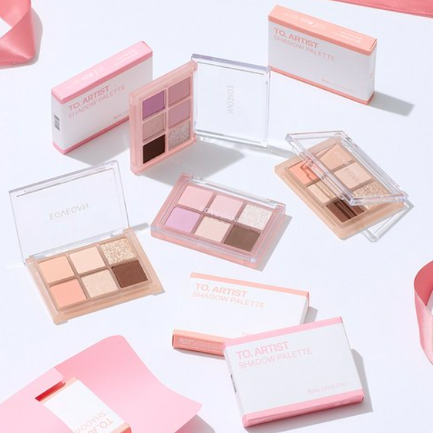Two Artist Shadow Palette, 4.5g, 01 Apricot Bouquet, 1pack - Image 2