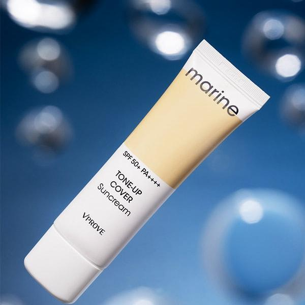 Marine Tone-up Cover Sun Cream, 50ml, 1pack - Image 2
