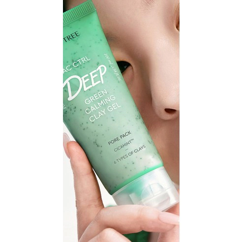 AC Control Deep Green Calming Clay Gel Pore Pack - Image 3