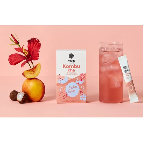 [UK EXCLUSIVE] Kombucha [Lychee Peach], 10ea+10ea, 1pack - Image 2