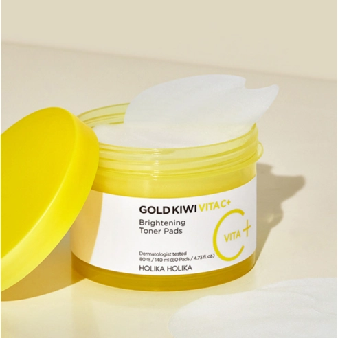 Gold Kiwi Vitamin C+ Brightening Toner Pad, 80ea, 1pack - Image 2