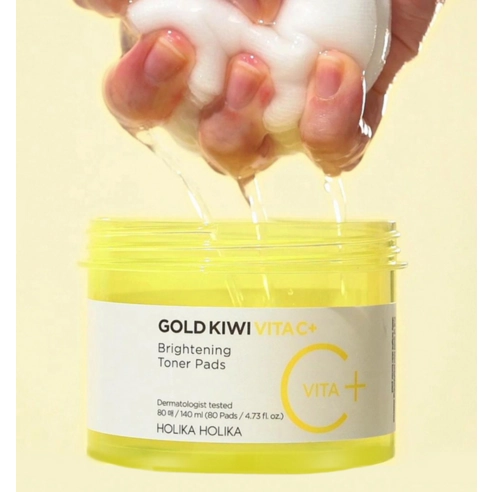 Gold Kiwi Vitamin C+ Brightening Toner Pad, 80ea, 1pack - Image 3