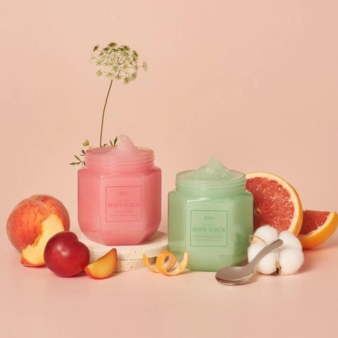 Perfumed Fruity Body Scrub Peach & Plum, 500g, 1pack - Image 3