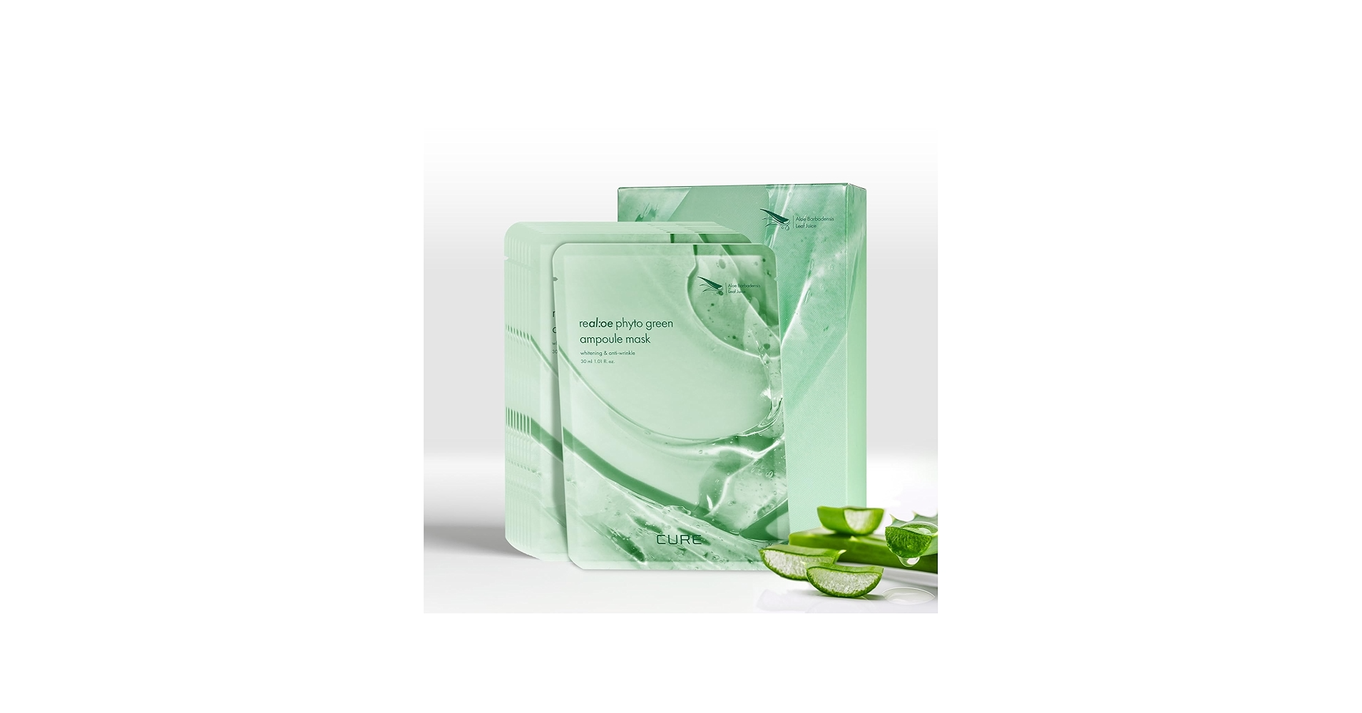 La Sense Loe Cure Real Aloe Phyto Green Ampoule Mask - Image 2