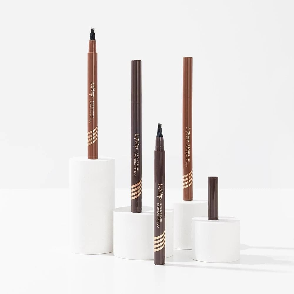 4 Point Pure Eyebrow Tattoo Pen, 0.8g, 01 Dark Brown, 1pack - Image 2