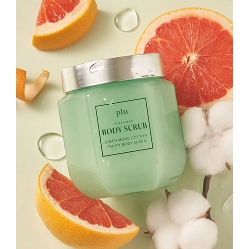 Perfumed Fruity Body Scrub Green Mohn Cotton, 500g, 1pack - Image 4