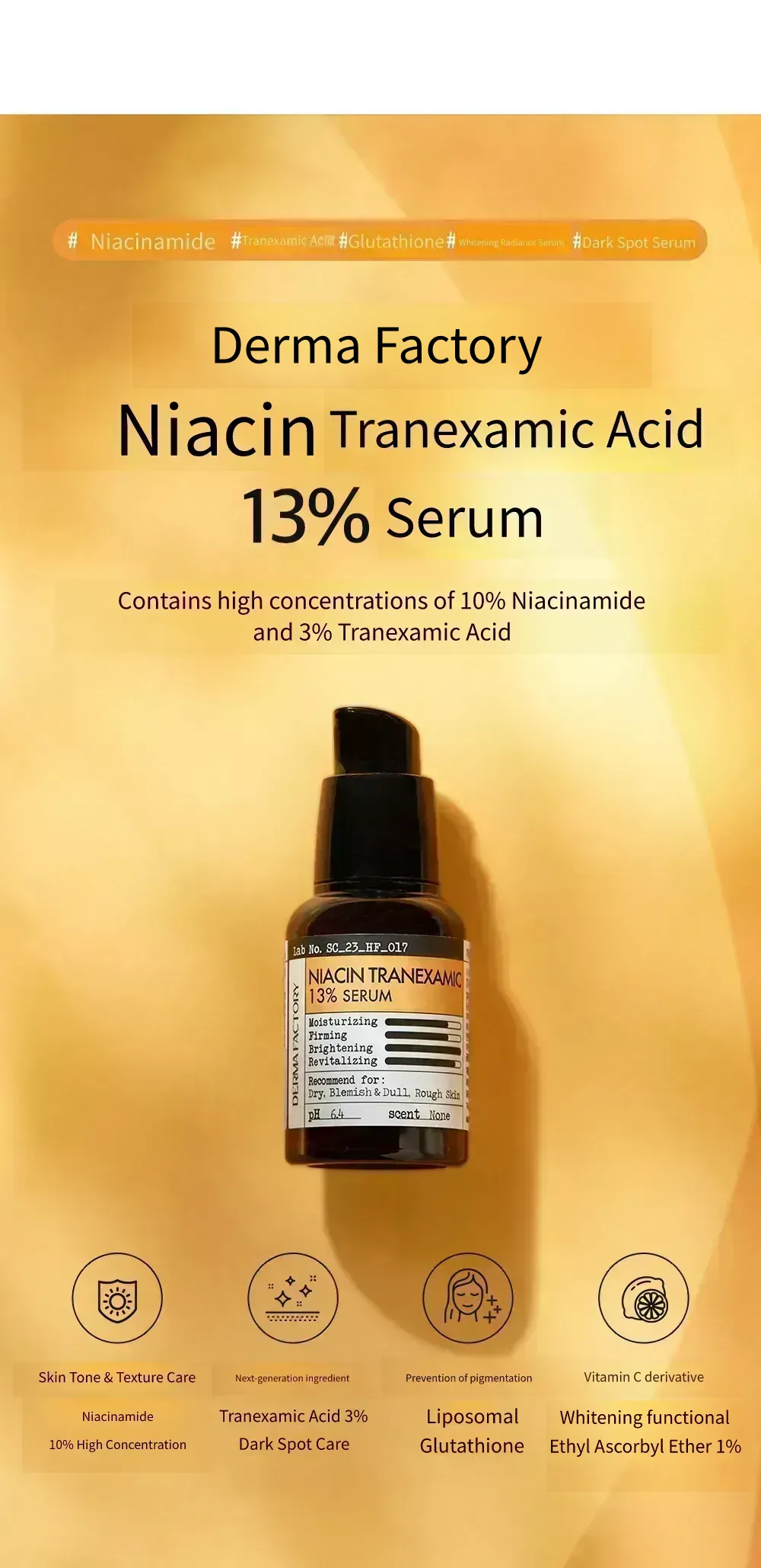is it ok to drink green tea while taking glutathione Niacin Tranexamic 13% Serum, 30ml