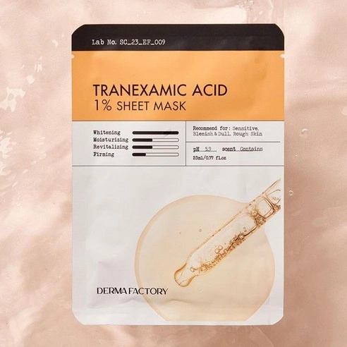Tranexamic Acid 1% Sheet Mask, 5ea, 1pack - Image 2