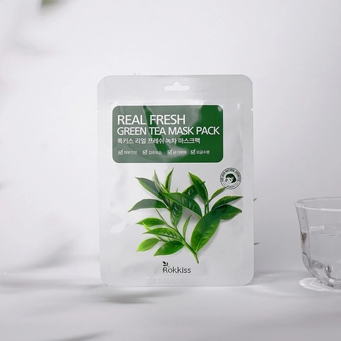 Real Fresh Green Tea Sheet Mask, 50ea, 1pack - Image 2